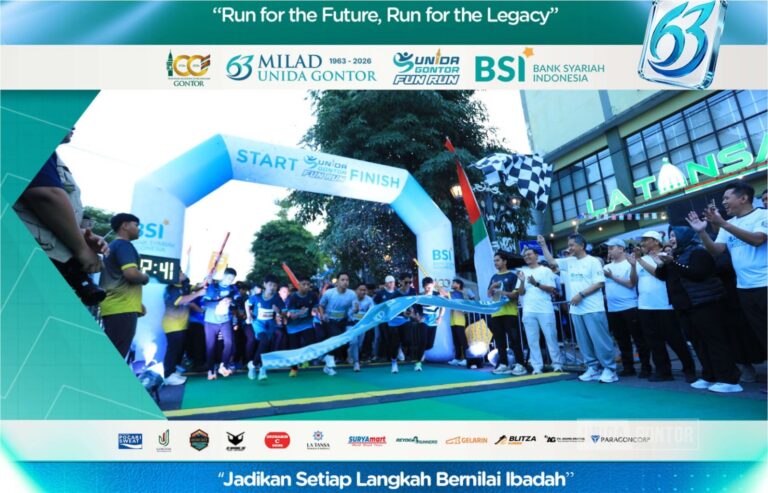 UNIDA Gontor Fun Run 2026 Perkuat Semangat Sehat dan Warisan Nilai Milad ke-63