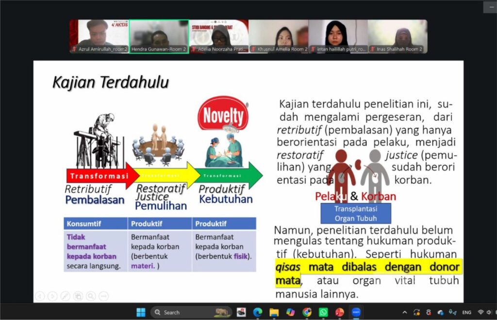 Mahasiswa PMH UNIDA Gontor Muhammad Azrul Amirullah menjadi presenter AICEIS-5 2026