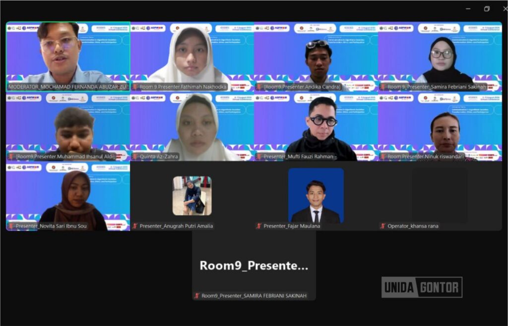 Mahasiswi Ilmu Komunikasi UNIDA Gontor presentasi riset pada ICODES 2026