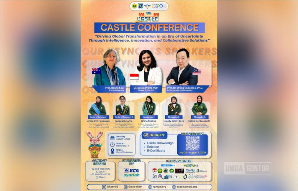 Mahasiswa PMH UNIDA Gontor presentasi inovasi Fair Access di Castle Conference UNJ