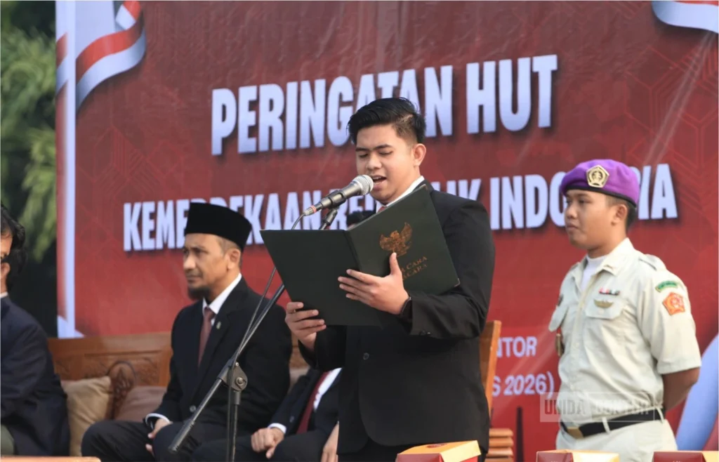 Upacara HUT ke-81 RI di UNIDA Gontor