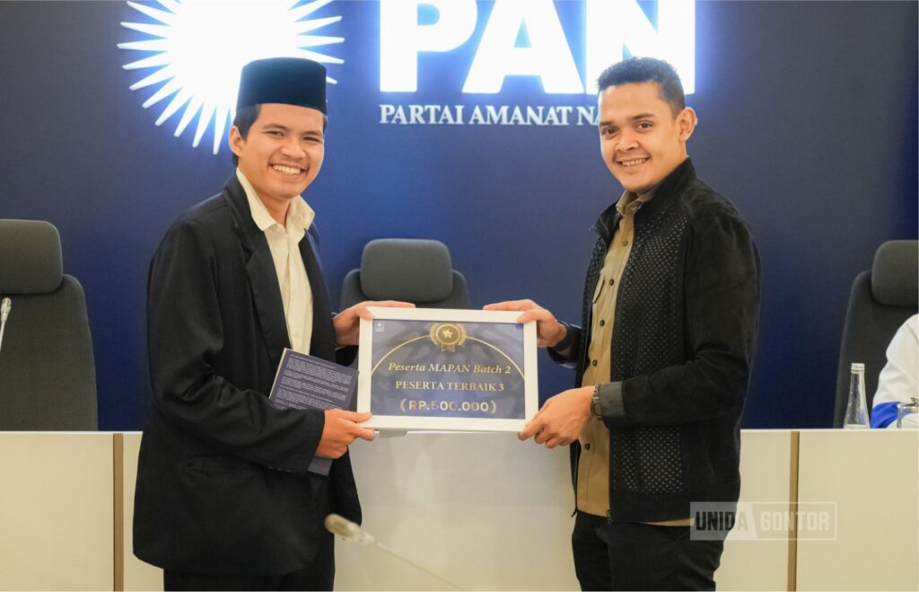 Roudhoh Hannaaris Sa’id mahasiswa HI UNIDA Gontor raih peserta terbaik MAPAN Batch II